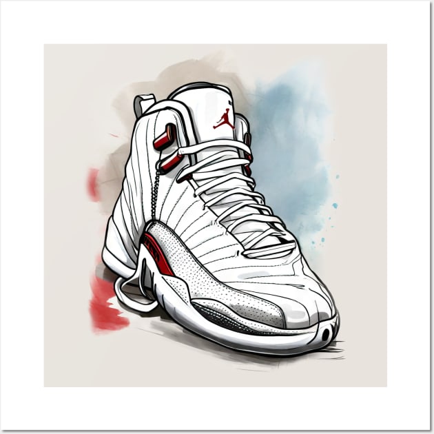 AJ 12 Wall Art by Buff Geeks Art